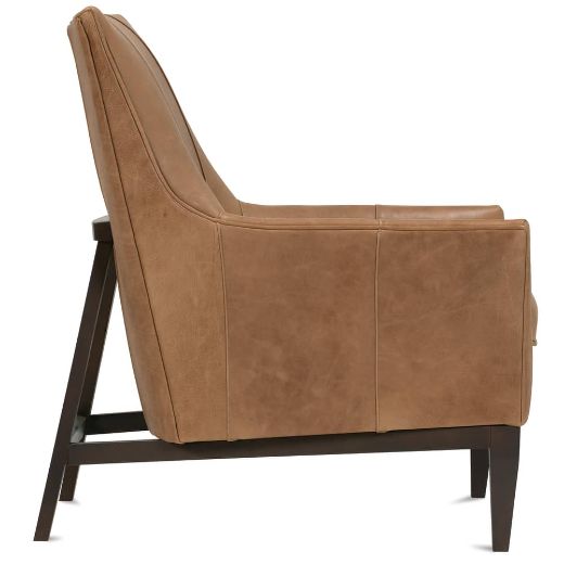 Picture of Thatcher Wood Frame Chair Leather